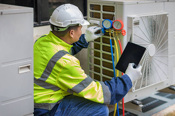 Professional Hvac Maintenance technician working in Janesville, WI